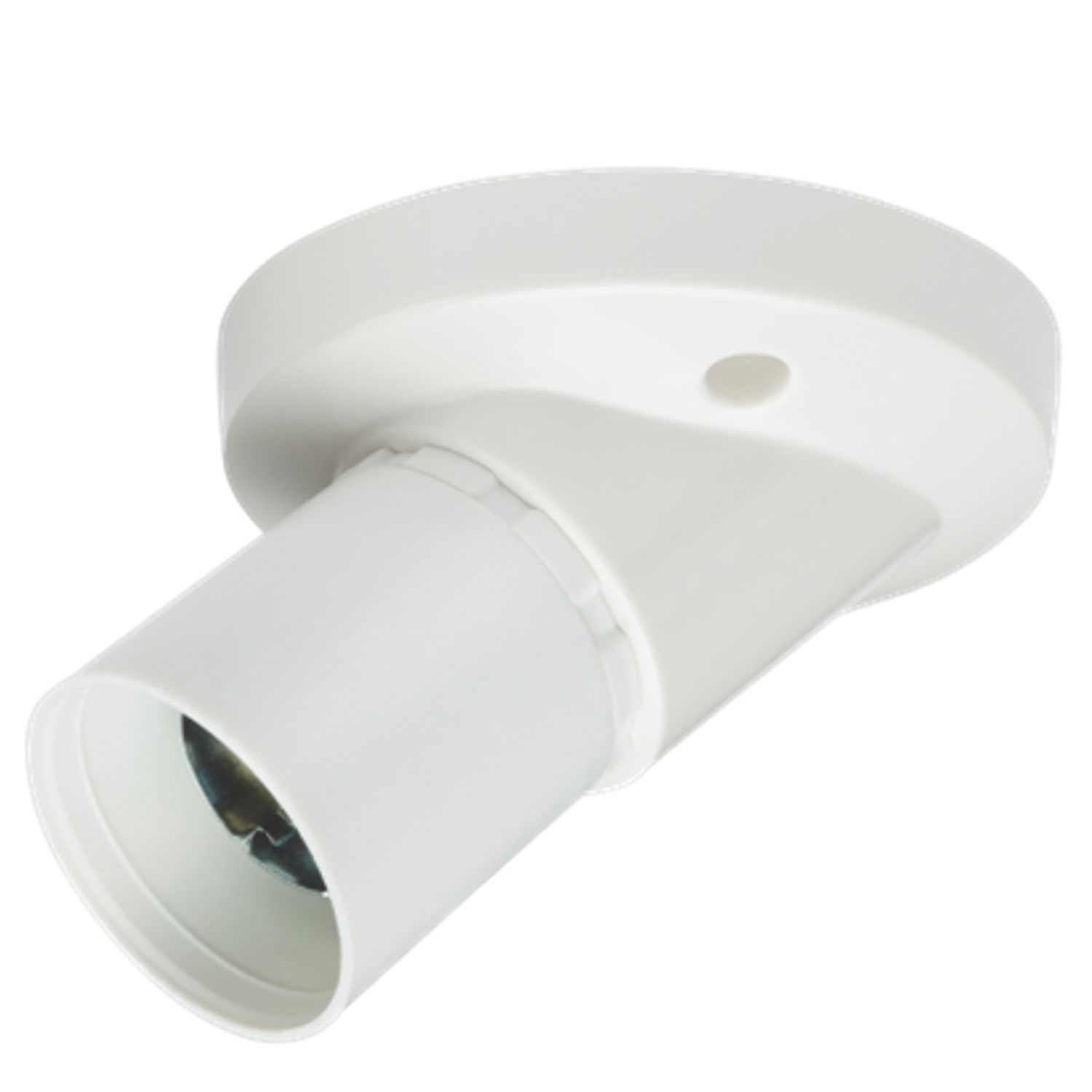 Knightsbridge Angled Short Batten Lampholder Skirt Light Fitting B22 2.95" 10 Pack (343YA)