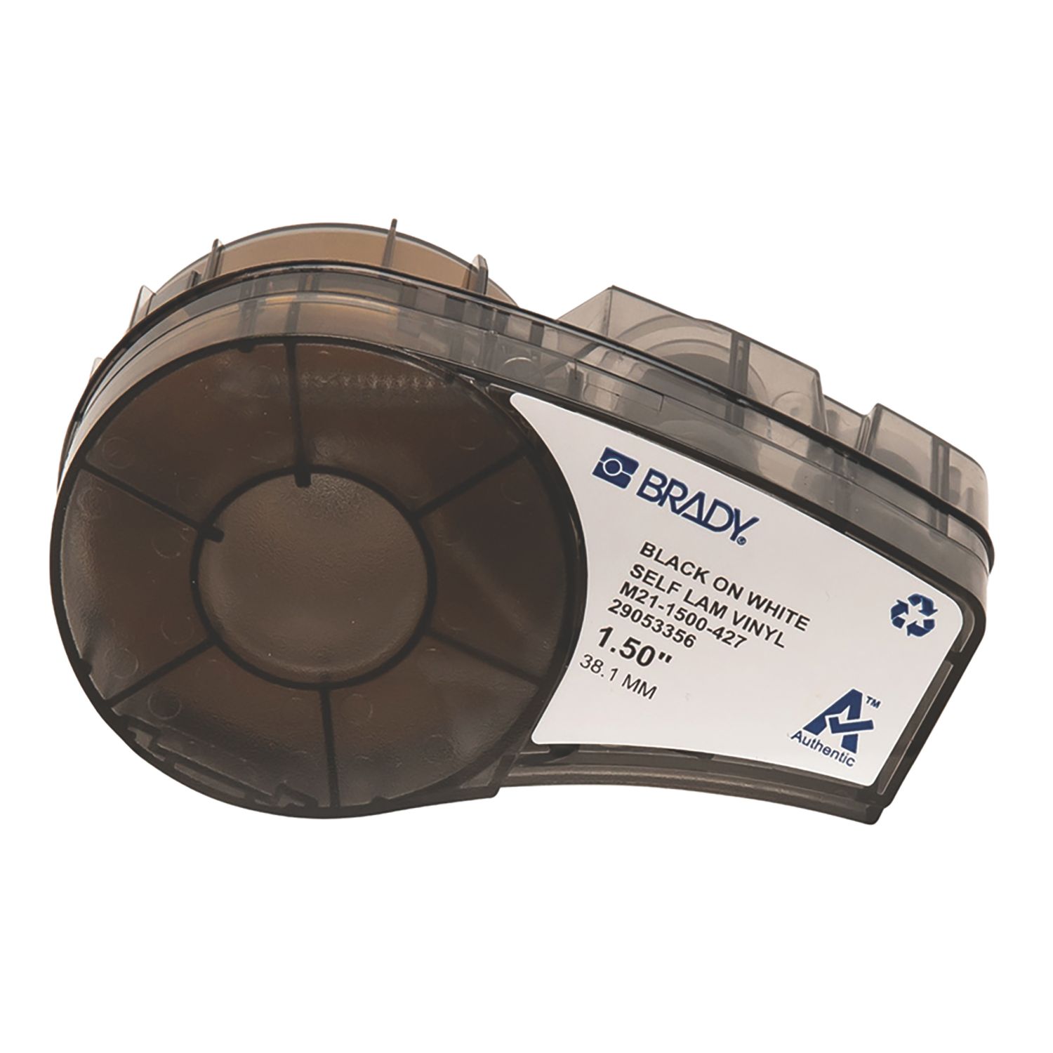 Brady 110930 Self-laminating Vinyl Wire and Cable Labels 38.10mm x 4.30m (343YY)
