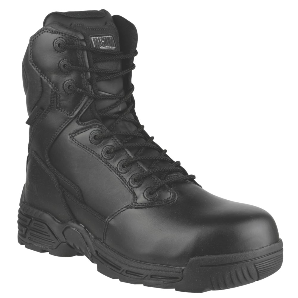Magnum Stealth Force 8 Safety Boots Black Size 10 - Screwfix