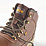 Site Amethyst    Safety Boots Brown Size 8