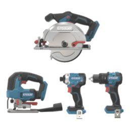 Erbauer  18V 2 x 4.0Ah Li-Ion EXT Brushless Cordless 4-Piece Kit