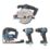 Erbauer  18V 2 x 4.0Ah Li-Ion EXT Brushless Cordless 4-Piece Kit