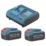 Erbauer  18V 2 x 4.0Ah Li-Ion EXT Brushless Cordless 4-Piece Kit