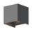 Calex Bari Outdoor LED Up & Down Wall Light Grey 7W 400lm