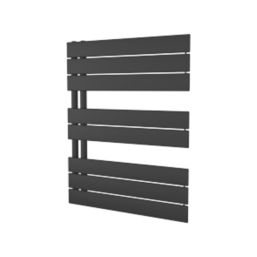 Ximax 745mm x 600mm 1526BTU Black Flat Designer Towel Radiator