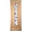 Jeld-Wen Mackintosh 4-Semi-Translucent Light Unfinished Oak Veneer Wooden Shaker Internal Door 1981mm x 762mm