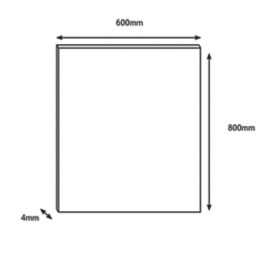 Wilsonart  Emerald Scallop Hob Splashback 600mm x 800mm x 4mm