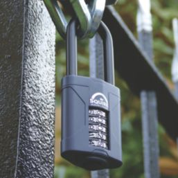 Squire CP60/2.5 Water-Resistant Long Shackle Combination  Padlock Blue 60mm