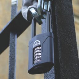 Squire CP60/2.5 Water-Resistant Long Shackle Combination  Padlock Blue 60mm