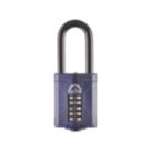 Squire CP60/2.5 Water-Resistant Long Shackle Combination  Padlock Blue 60mm