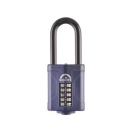Squire CP60/2.5 Water-Resistant Long Shackle Combination  Padlock Blue 60mm