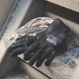 Site  Thermal Cut Resistant Gloves Grey/Black Large