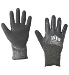 Site Thermal Waterproof Gloves Orange/Black Large - Screwfix