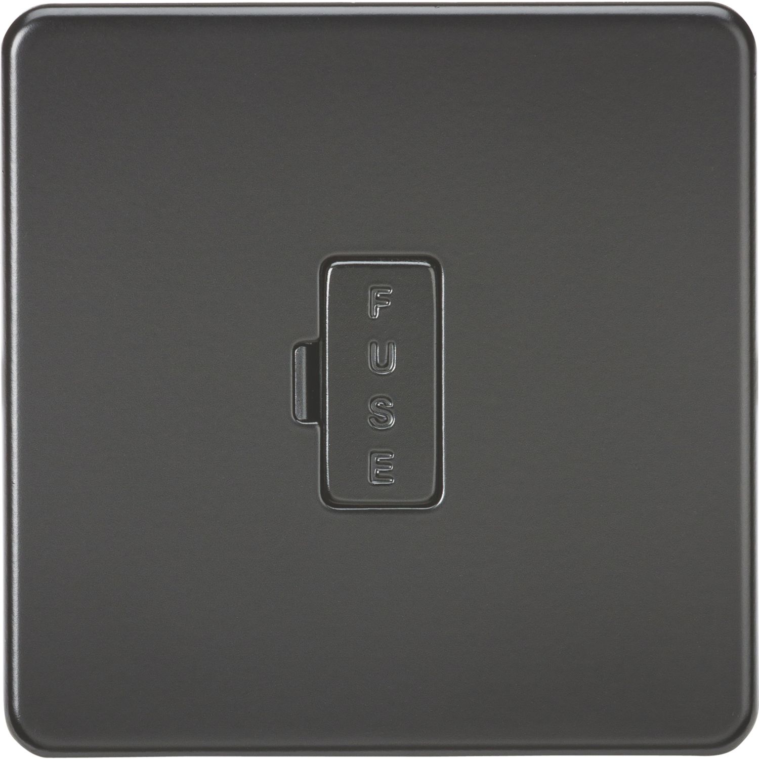 Knightsbridge 13A Unswitched Fused Spur Matt Black (344TY)