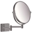 Hansgrohe AddStoris Shaving Mirror Brushed Black Chrome 208mm x 344mm x 283mm