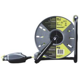 Masterplug PRO-XT 13A 1-Gang 28m  25+3m IP54 Reverse Cable Reel 13A 240V