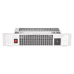 TCP  Plinth-Mounted Fan Heater with Remote Silver  2kW 500mm x 100mm