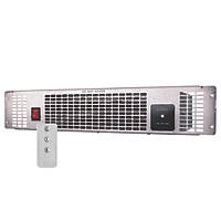 TCP  Plinth-Mounted Fan Heater with Remote Silver  2kW 500 x 100mm