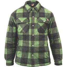 Dickies Portland Long Sleeve Shirt Green X Small 34" Chest