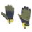 ClipGlove Shock Absorber   Synthetic Leather Gardening Gloves Navy / Khaki Medium