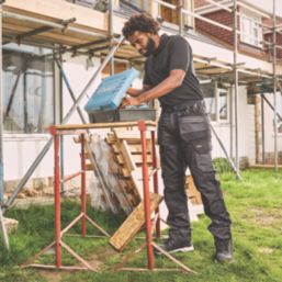 Site Kirksey Work Trousers Grey / Black 42" W 30" L