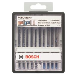 Bosch RobustLine 2.607.010.542 Multi-Material Jigsaw Blade Set 10 Pieces
