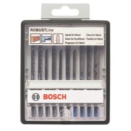 Bosch RobustLine 2.607.010.542 Multi-Material Jigsaw Blade Set 10 Pieces