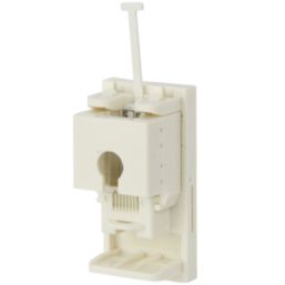 Philex Cat 5e 2 Port RJ45 Ethernet Socket White