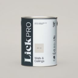 LickPro  5Ltr Grey 02 Matt Emulsion  Paint