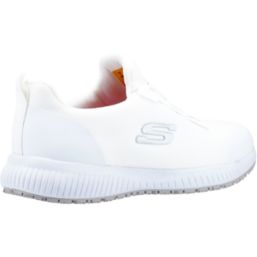 Skechers Squad SR Size 2 Womens White Occupational Work Trainers Screwfix