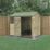 Forest Beckwood 7' 6" x 6' (Nominal) Reverse Apex Shiplap Timber Shed with Base