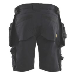 Blaklader  Detachable Holster Pocket Stretch Shorts Black 34" W