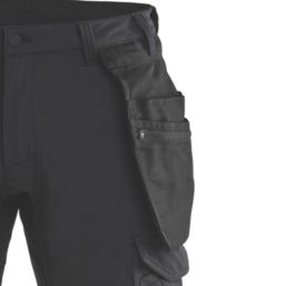 Blaklader  Detachable Holster Pocket Stretch Shorts Black 34" W