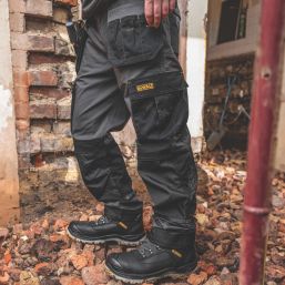DEWALT Albany Work Trousers Black 40" W 29" L