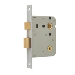 ERA Chrome Effect Bathroom Lock 76mm Case - 56mm Backset - Screwfix
