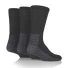 SockShop  Heavy Duty Safety Boot Socks Black 6-11 3 Pairs