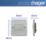 Hager Sollysta WRPS3PIBSW 10A 1-Gang 3-Pole Isolator Switch Brushed Steel  with White Inserts