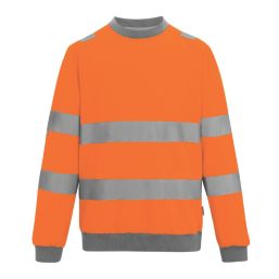Regatta Hi-Vis Pro Contract Crew Neck Sweatshirt Orange 4X Large 61.4" Chest