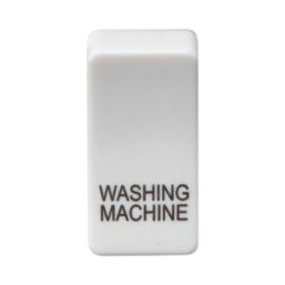 Knightsbridge 'WASHING MACHINE' Switch Cover White