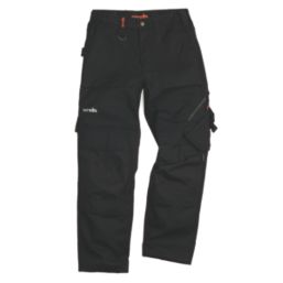 Scruffs Trade Flex Womens Stretch Holster Work Trousers Black Size 12 30" L