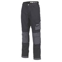 JCB Rip-Stop Trousers Black / Grey 30" W 29" L