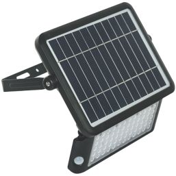 Luceco LEXSF11B40 Outdoor LED High Power Solar Floodlight With PIR & Photocell Sensor Black 1080lm