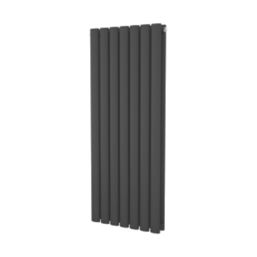 Ximax Fortuna Duplex 1000mm x 410mm 2495BTU Anthracite Vertical Designer Radiator
