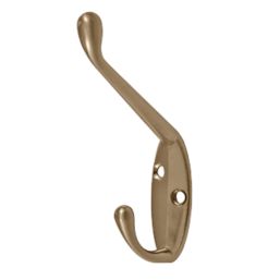 Smith & Locke Hat & Coat Hook Satin Nickel 90mm