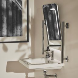 Armitage Shanks Contemporary 21 Straight Doc M 60cm Grab Rail Silver 490mm