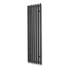 Time Trojan  1760mm x 390mm 5163BTU Black Vertical Designer Radiator