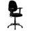 Nautilus Designs Java 300 Medium Back Task/Operator Chair Height Adjustable Arms Black
