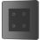 British General Evolve 2-Gang 2-Way LED Double Master Touch Trailing Edge Dimmer Switch  Black Chrome