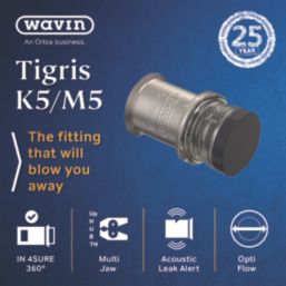 Wavin Tigris K5 Multi-Layer Composite Press-Fit End Cap 16mm 10 Pack
