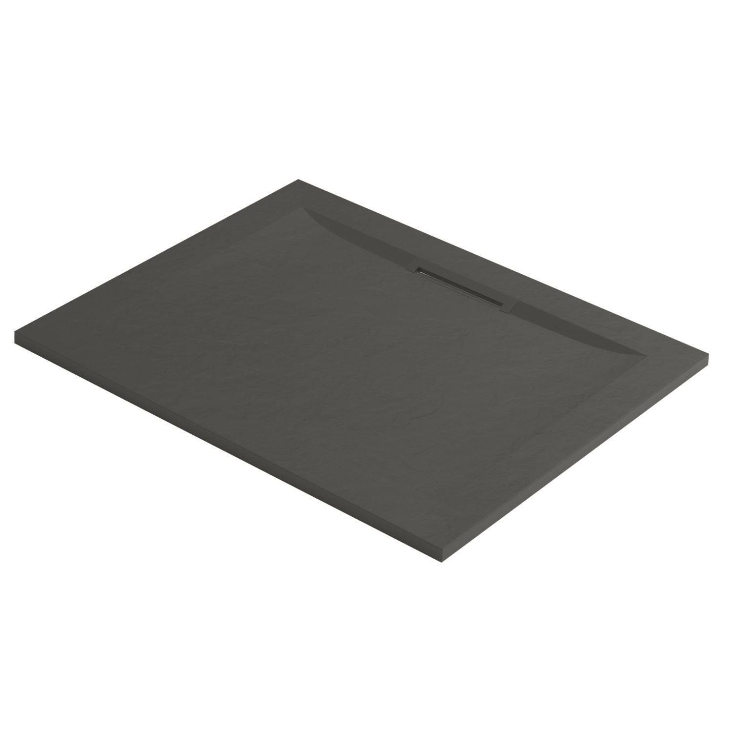 Mira Flight Level Rectangular Shower Tray Textured Slate Grey 1400mm x 760mm x 25mm (346RX)